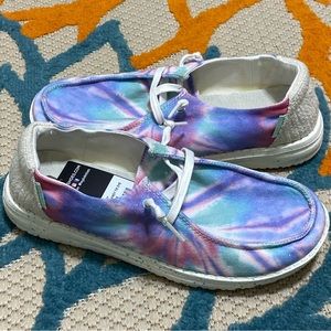 Hey Dude Wendy Rose Candy Tie Dye Women’s Slip On Shoes